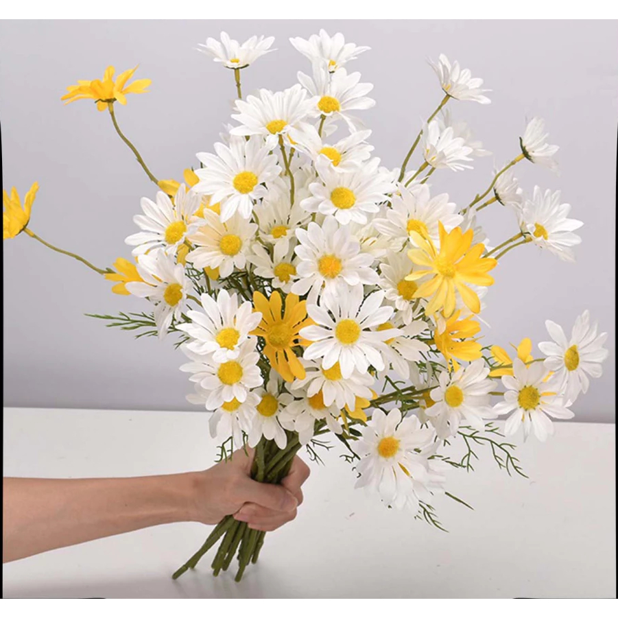 Jual Buket Bunga Daisy Blossom Replika Plastik Besi Tanaman Hias ...