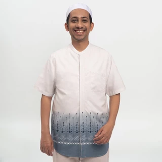 M231 Kemeja Pria Koko Pendek Biru 0814B