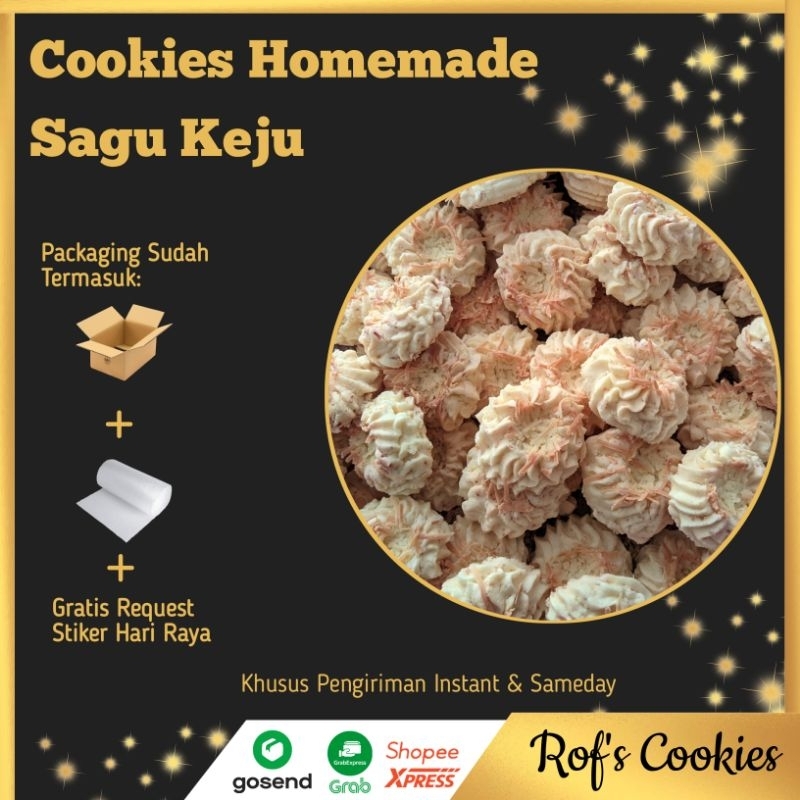 Jual Cookies Sagu Keju 500 gram | Aneka Kue Kering Homemade Khas Hari ...