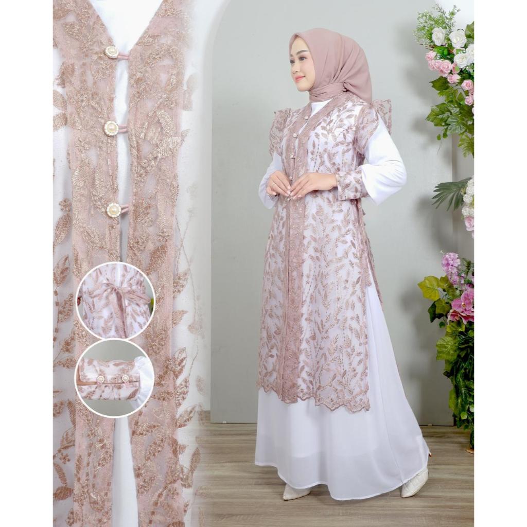 Jual GAMIS CARDIGAN ADEENA PREMIUM TULLE ETNIC MIX PAYET MUTIARA ...