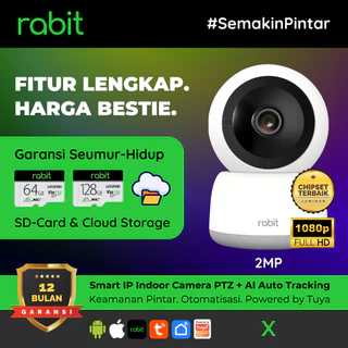 RABIT SMART IP CCTV WIFI CAMERA INDOOR FULL HD 2 MP PTZ X