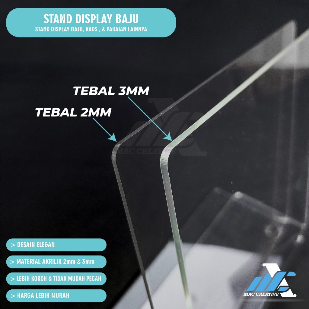 Jual Stand Display Tatakan Baju Mahar Seserahan Hantaran Akrilik Tipe L ...
