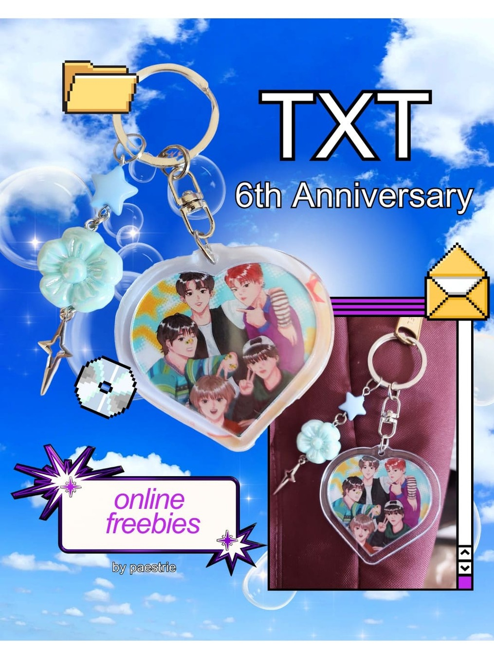 Jual TXT 6th Anniversary Keychain | Shopee Indonesia