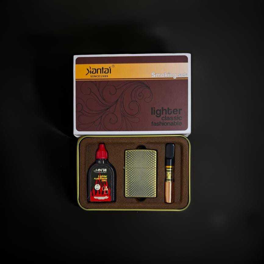 Jual Korek Api Set Motif Vintage Corak Classic Timbul Plus Minyak dan ...