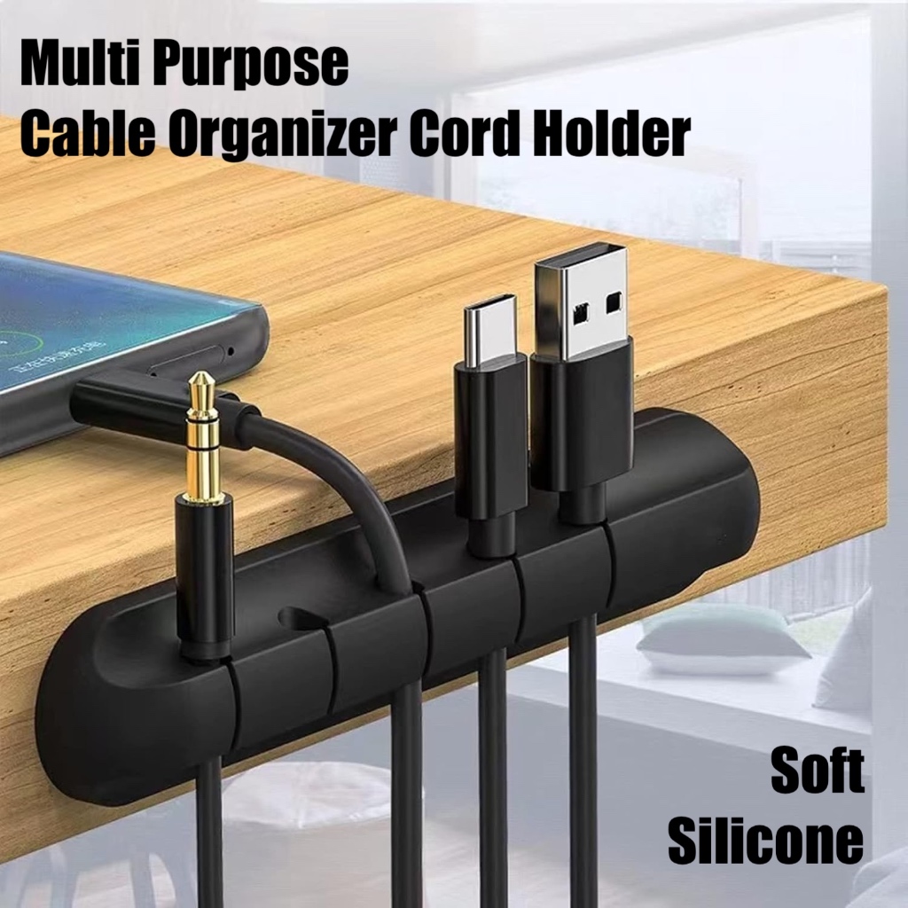 Jual Multi Purpose Silicone Cable Organizer Kabel Cord Holder ...