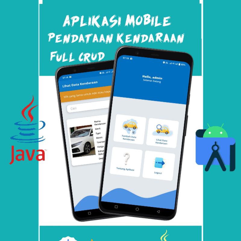 Jual Source code aplikasi pendataan kendaraan android studio (bisa ...