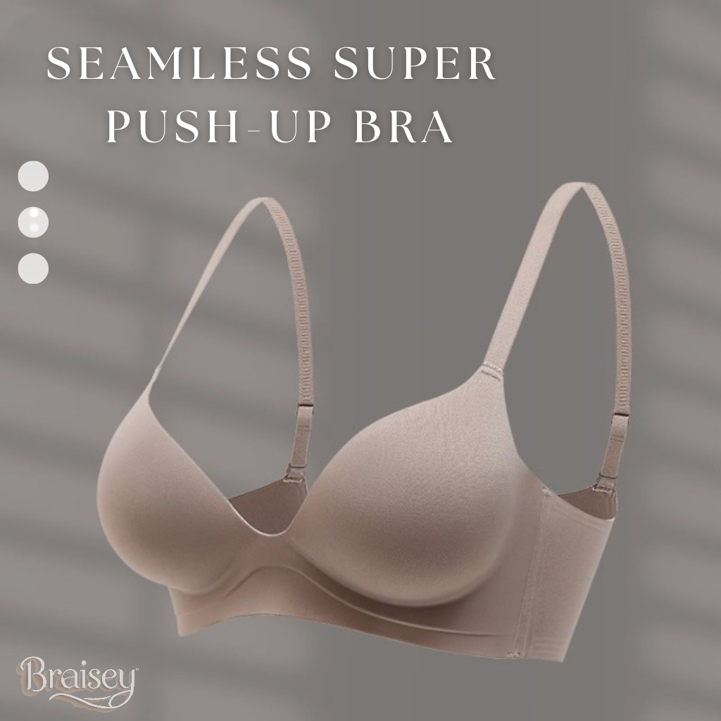 Jual BRAISEY BRA Seamless 3X PUSH UP NO KAWAT Busa Sangat Tebal Nyaman ...