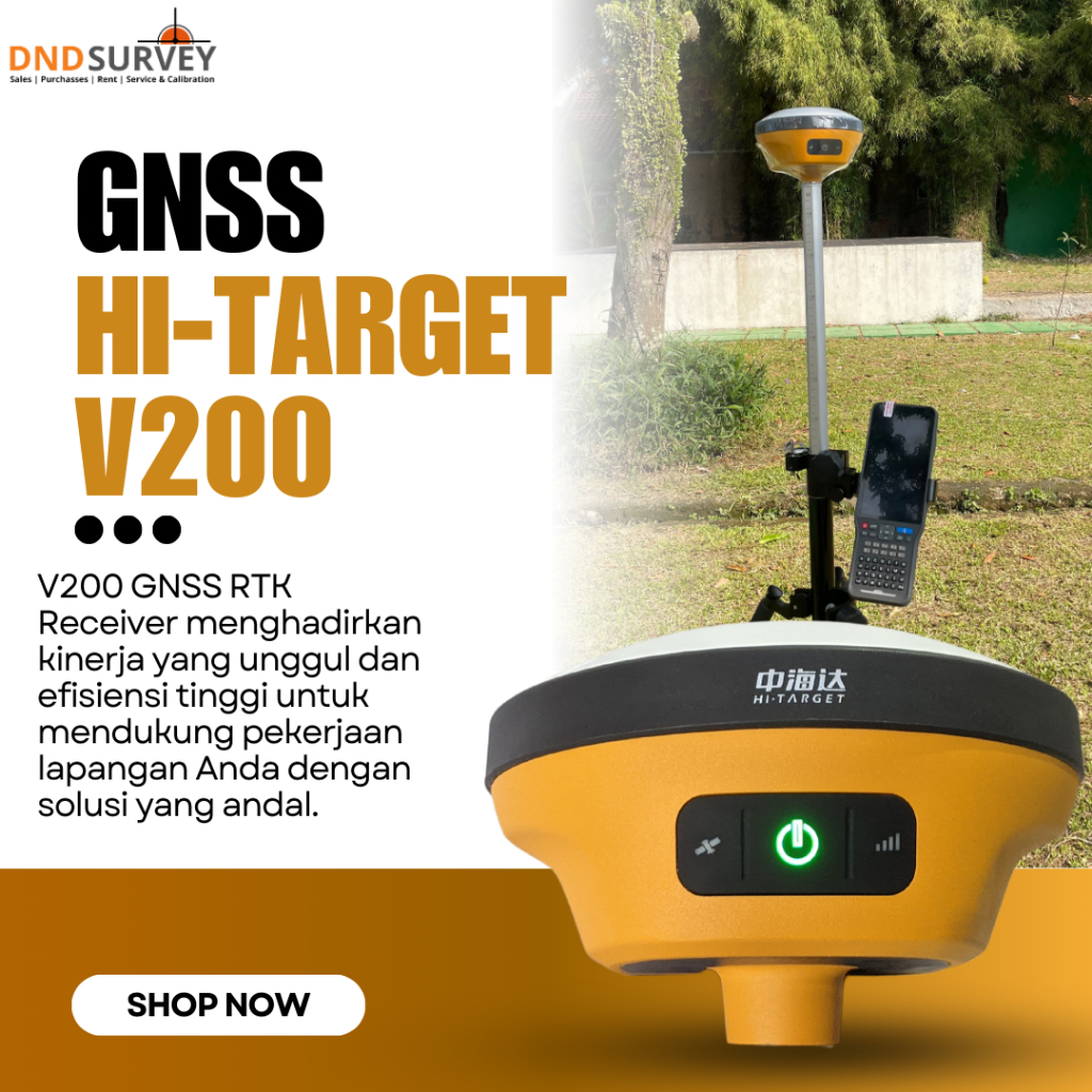 Jual Gps Rtk Hi-Target V200 Gnss Rtk Geodetik Baru Bergaransi | Shopee ...