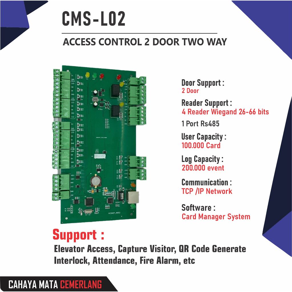 Jual Modul Access Controller Door CMS Dua Pintu | Shopee Indonesia