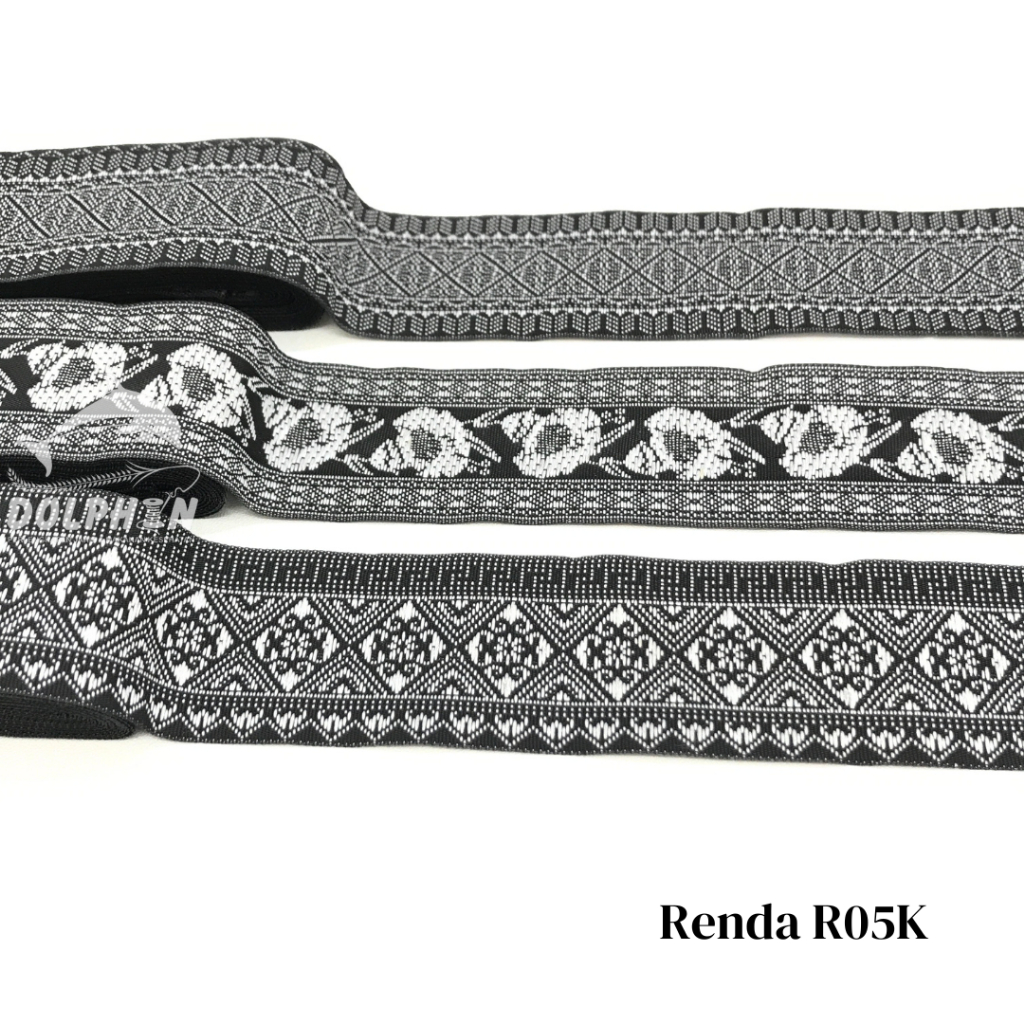 Jual [Meteran] Renda Pita Corak R05K Kecil Lebar 3 cm Aksesoris Baju ...