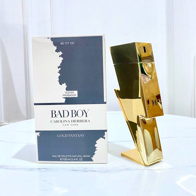 Jual CAROLINA HERRERA BAD BOY GOLD FANTASY EDT 100ml | Shopee Indonesia