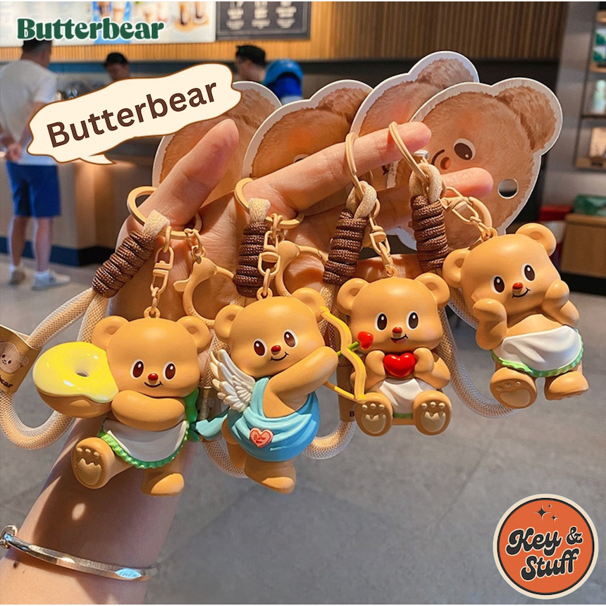 Jual Mainan Anak Dewasa Ganci Gantungan Kunci Butterbear Beruang Lucu ...