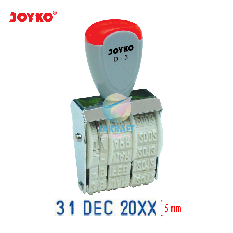 Jual (1 Pcs) Stempel Cap Tanggal Bulan Tahun JOYKO D-3 Date Month Year ...