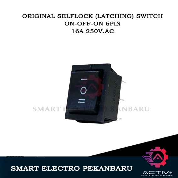 Jual ORIGINAL SWITCH ON-OFF-ON 6 PIN BESAR SELF LOCK ( LATCHING ...