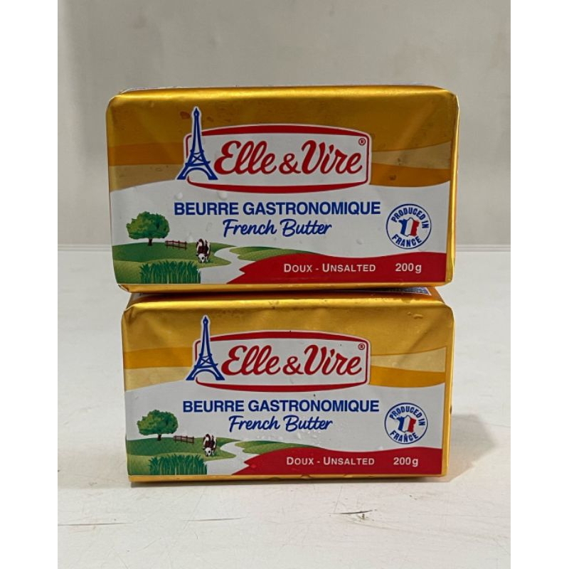Jual ELLE & VIRE BUTTER 200GR | ELLE & VIRE SALTED BUTTER 200GR ...