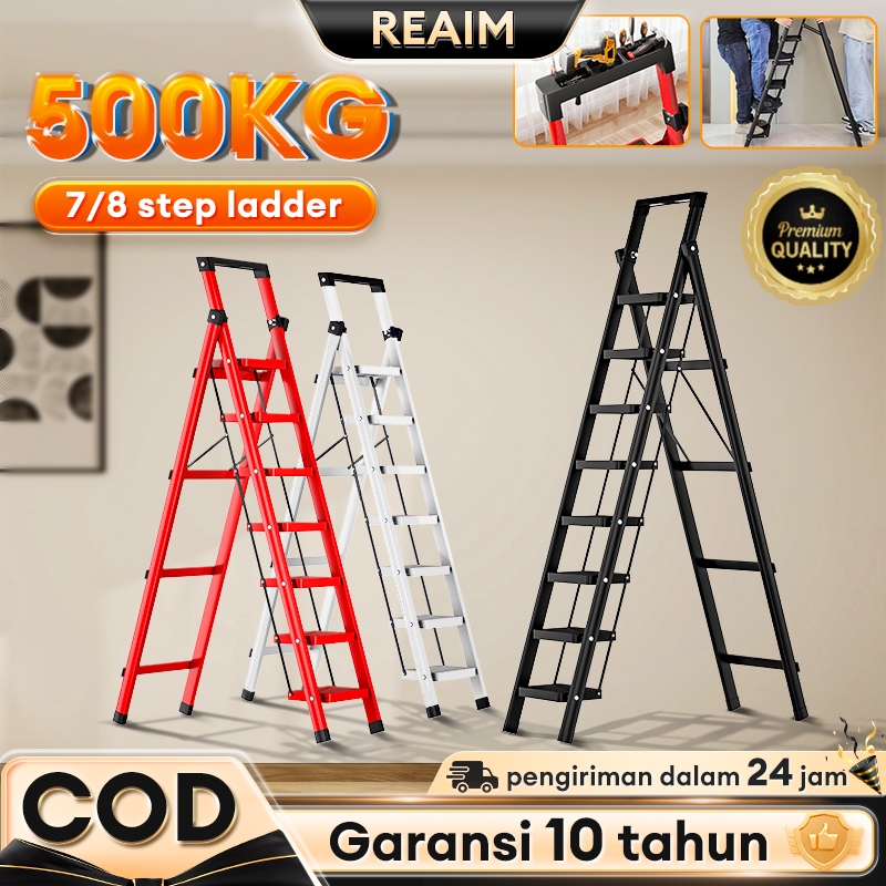 Jual Reaim Tangga Lipat Aluminium Multifungsi 2 to 8 Step Rumah Lipat ...