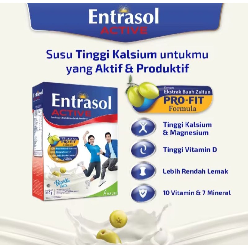 Jual Entrasol Active Vanilla Latte 150g - Entrasol Twinpack Active ...