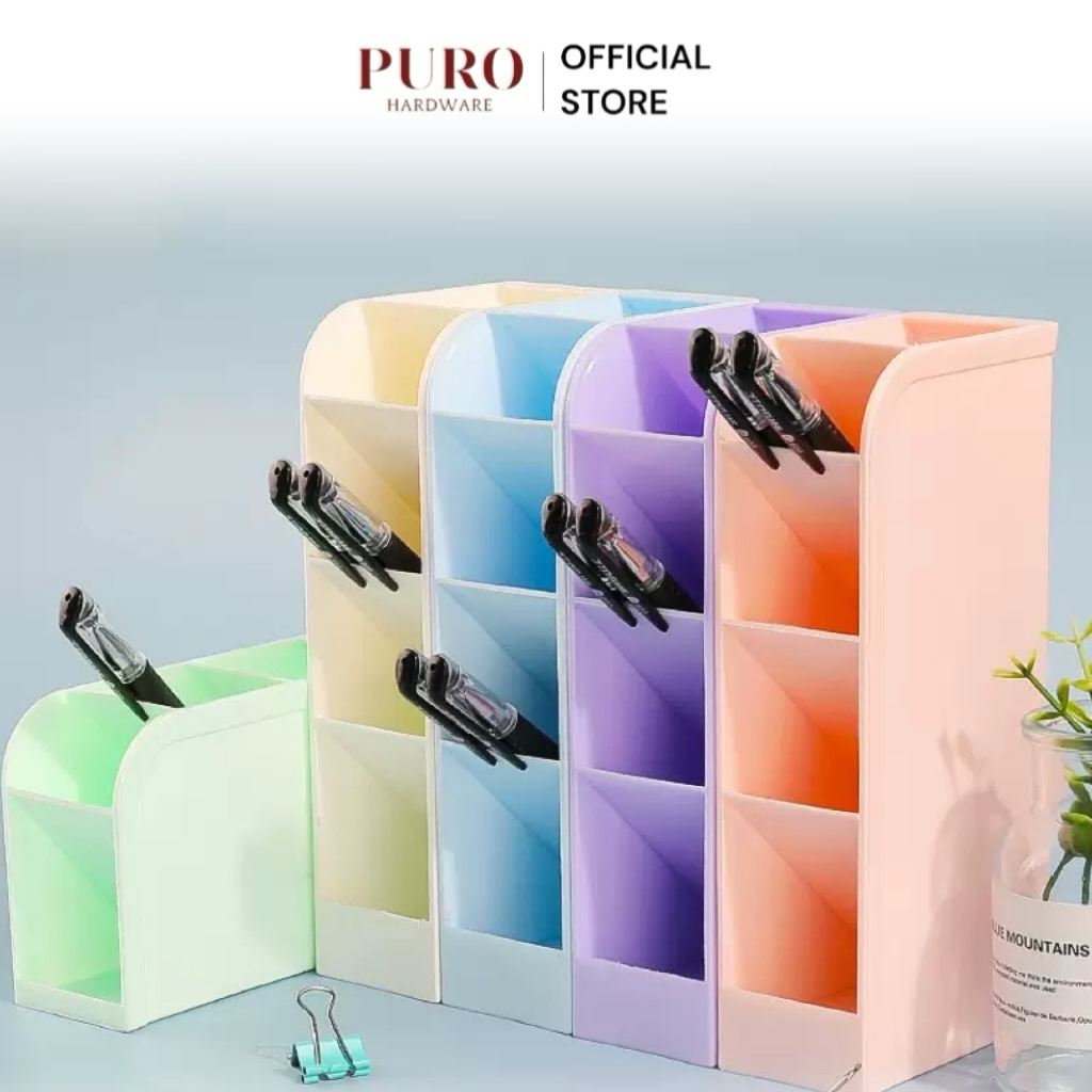 Jual Rak Pulpen Rak Mini Serbaguna Tempat Pensil Rak Mini Meja 4 Sekat ...
