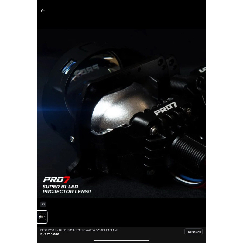 Jual PRO7 P770RV BILED Projector Blue Lens LASER LED | Shopee Indonesia