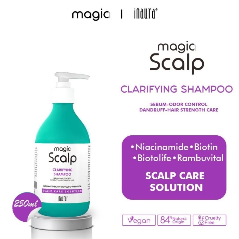 Jual Inaura Magia Scalp Clarifying Shampoo - Scalp Care Solution 250 ml ...