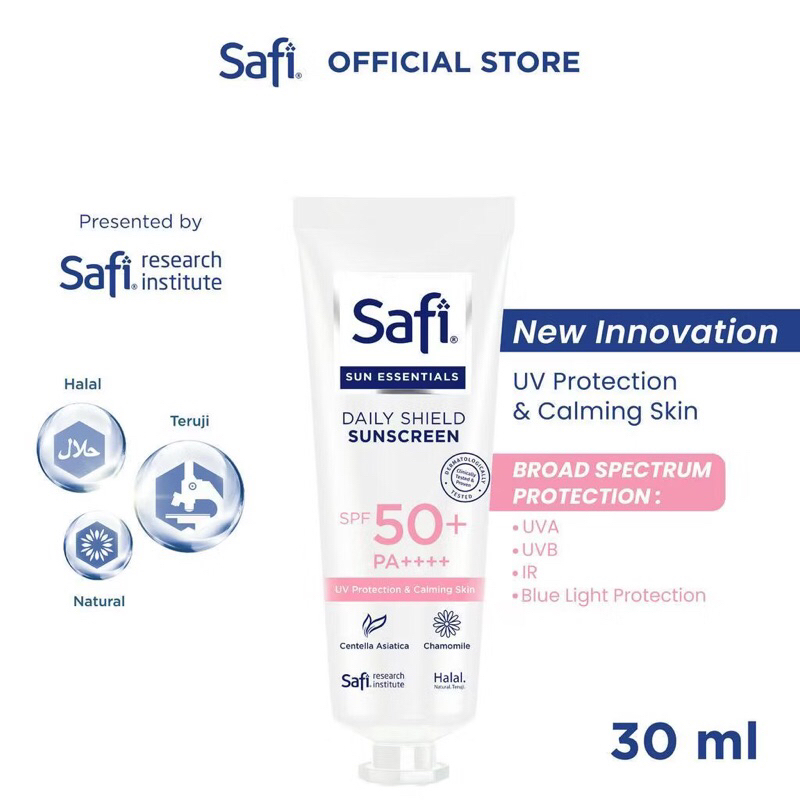 Jual Safi Sun Essentials Daily Shield Sunscreen SPF 50+ PA ++++ 30 ml ...