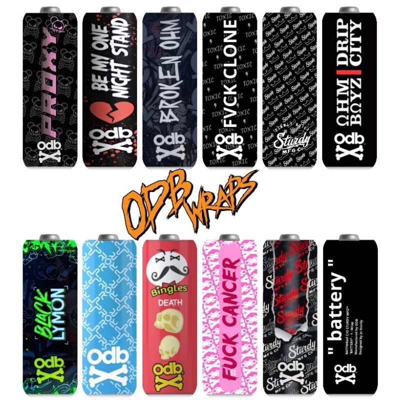 Jual Jaka Custom - Skin Stiker Wrap Baterai 18650 Motif ODB Rare Full ...