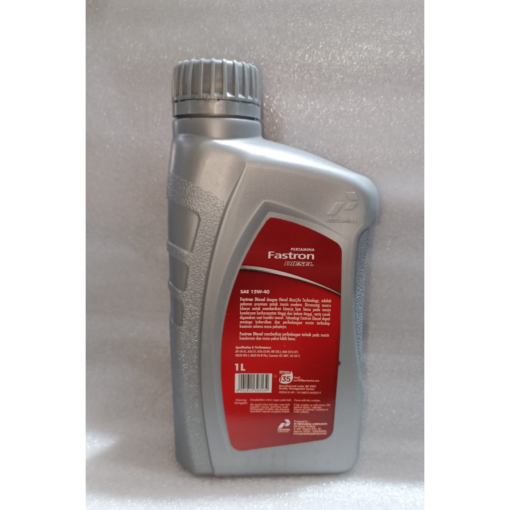 Jual Oli Pertamina Fastron Diesel Sae 15W-40 CI-4 1 Liter Asli Original ...