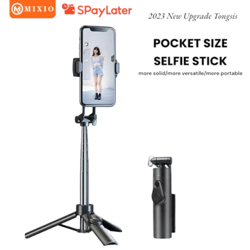 MIXIO A33 80CM Tongsis Bluetooth Selfie Stick Tripod Super Mini For Smartphone