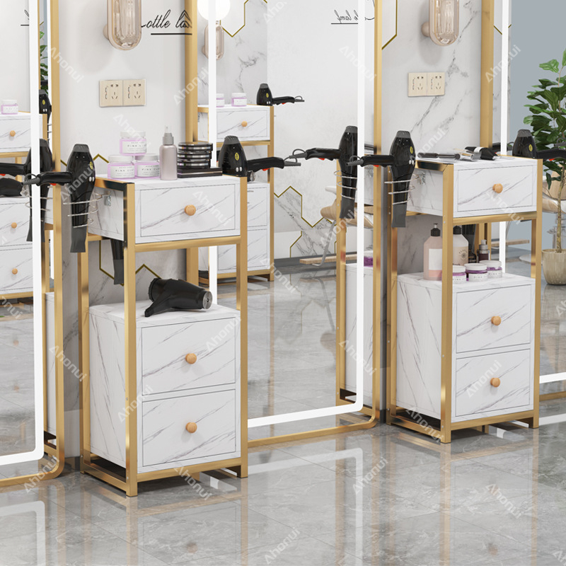 Jual Meja Barbershop Rak Susun Meja Barber dengan Lemari Dan Laci ...