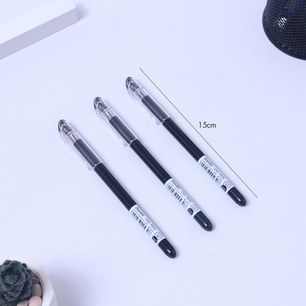 Bantex Gel Pen Tinta Ultra-Smooth / Pena Pulpen 0.5 mm Satu Set BG1017 (3)