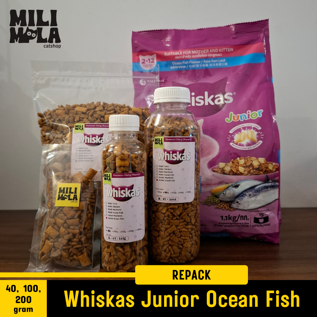 Jual WHISKAS Repack Botol/Plastik/Sachet Makanan Kucing Street Feeding ...
