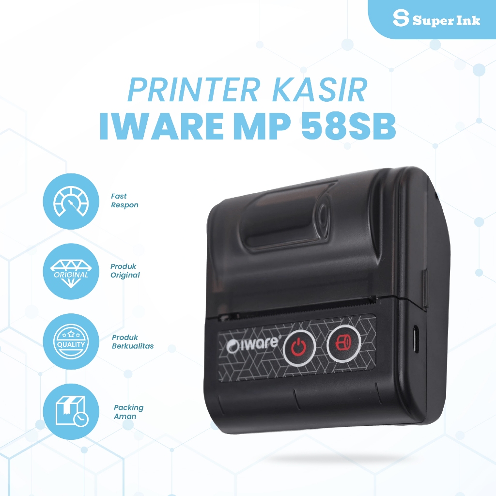 Jual Printer Iware MP58SB Printer Bluetooth Mini/ Printer Thermal ...