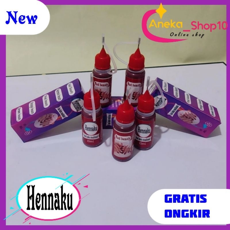 Jual Inai kuku botol jarum HENNAKU/Inai kuku muslimah halal sah di bawa ...