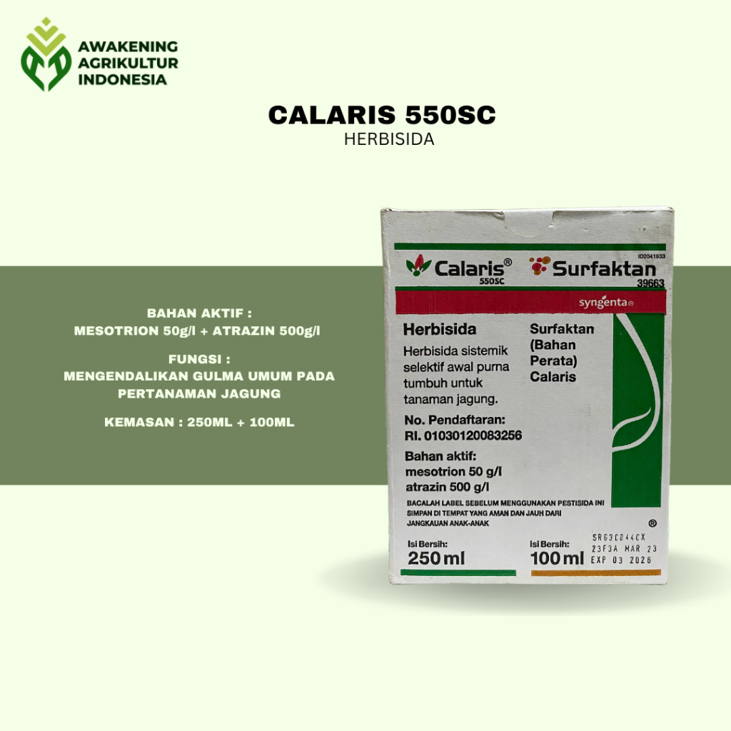 Jual CALARIS 550SC 250ML HERBISIDA SPESIALIS TANAMAN JAGUNG | Shopee ...