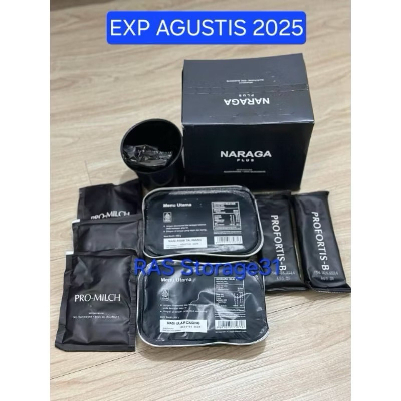 Jual PAKET RANSUM NARAGA PLUS JATAH TNI EXP AGUSTUS 2025 | Shopee Indonesia