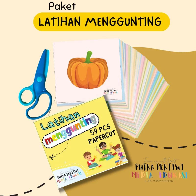 Latihan Menggunting Kertas - 1