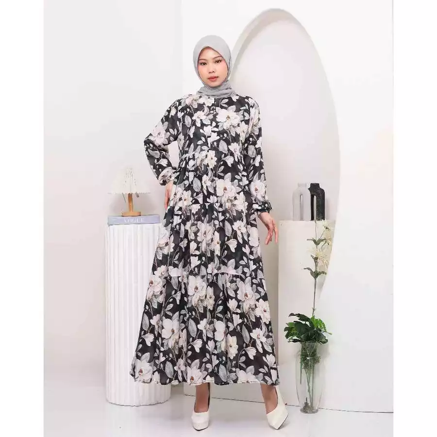 Gamis Floral Pattern