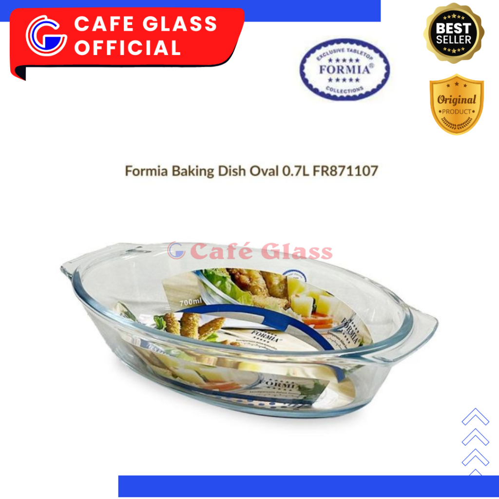 Loyang Kaca Oval - Loyang Bake & Serve - Loyang Kaca 700Ml Formia Fr-871107