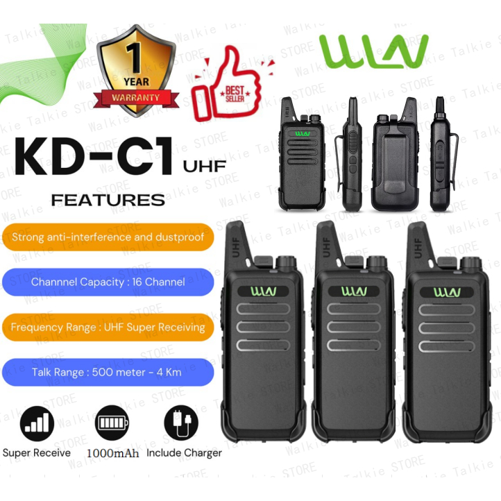 Jual HT WLN C1 Walkie Talkie UHF Handy Talky Two way Radio C1 400 ...