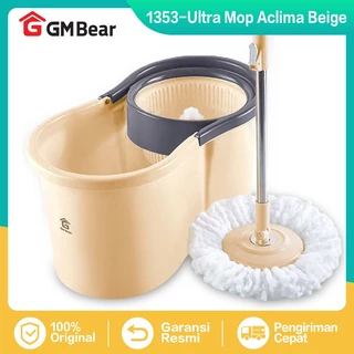 GM Bear Alat Pel Lantai Peras Otomatis P0001 - Ultra Mop Aclima Spin Mop Pel Lantai Mini