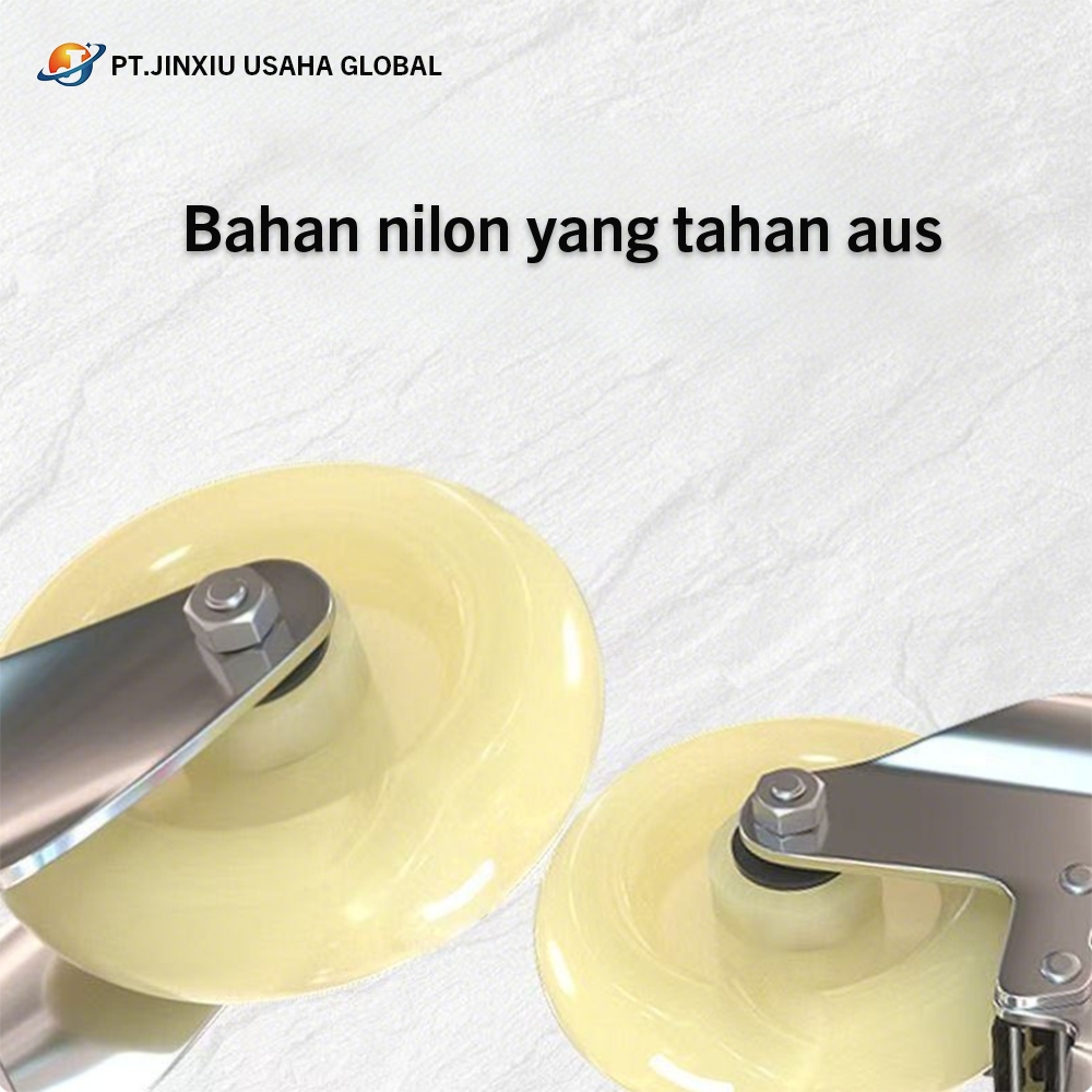 Jual Roda Nylon Putih Berkualitas Tinggi | Roda Tetap/Putar/Dengan Rem ...