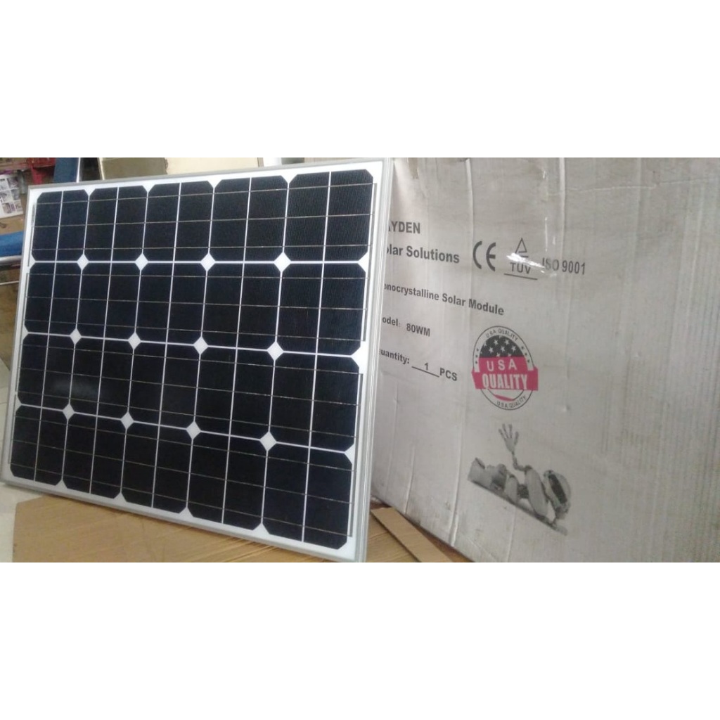Jual Solar Panel 80 WP Merk Rayden | Shopee Indonesia