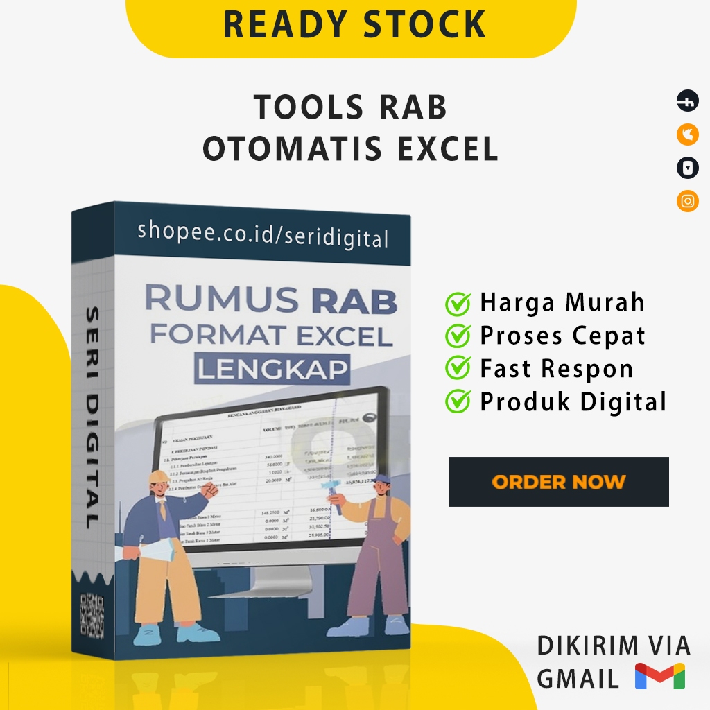 Jual TOOLS RAB OTOMATIS EXCEL - Aplikasi Perhitungan Rencana Anggaran ...