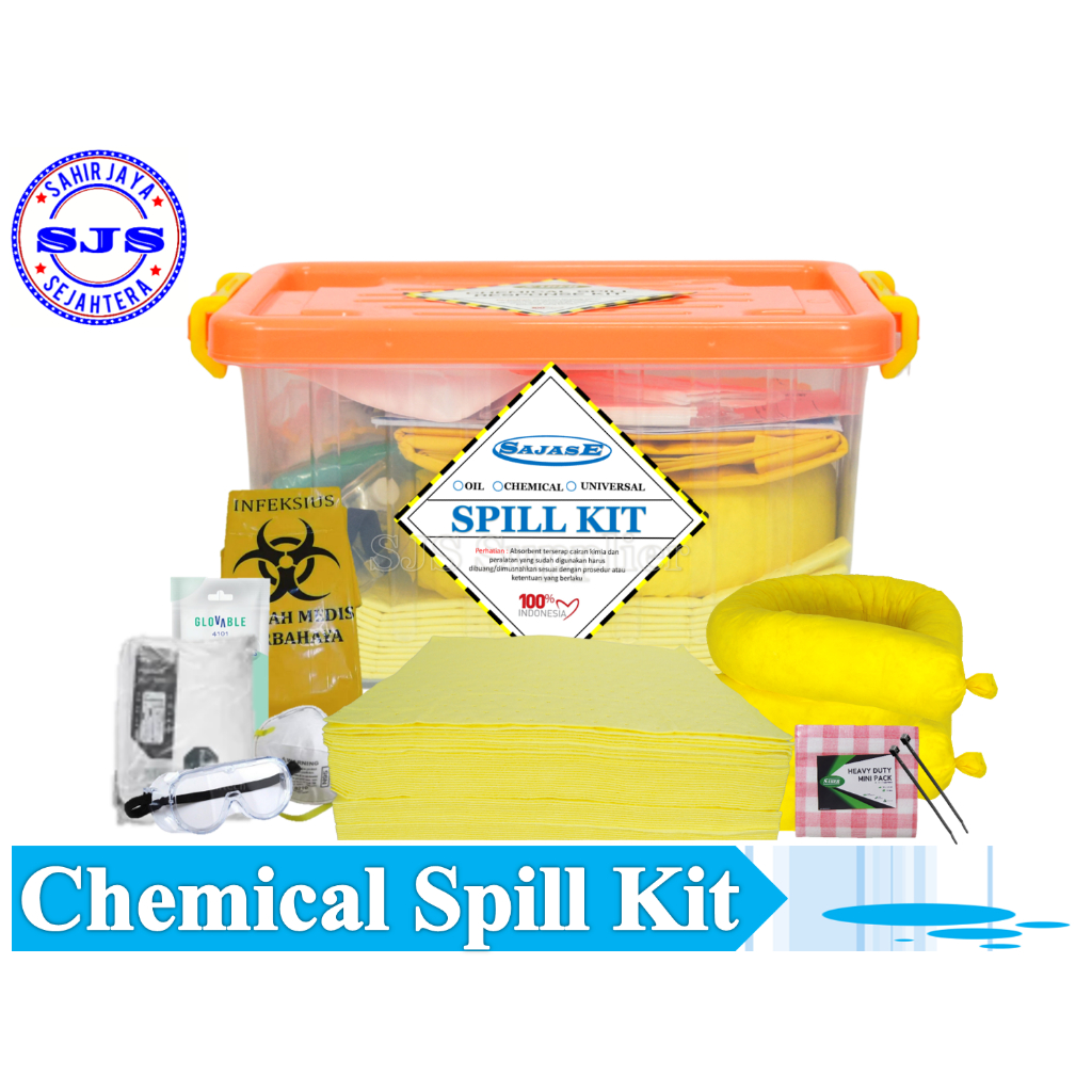 Jual Chemical Spill Kit 30L Chemical Spill Kit 30 Liter kemasan Box ...