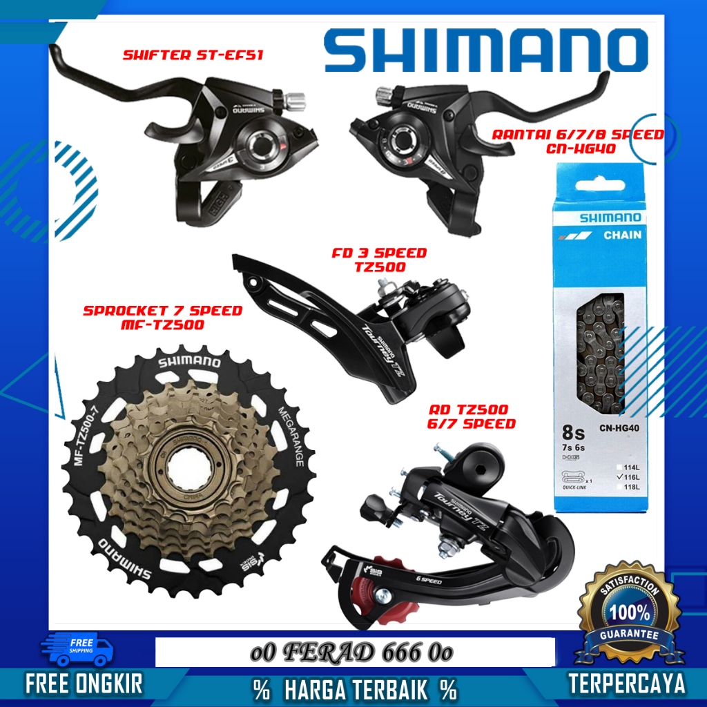Speed Harga Groupset Alivio Mini Groupset Shimano 3x7/8/9 Speed