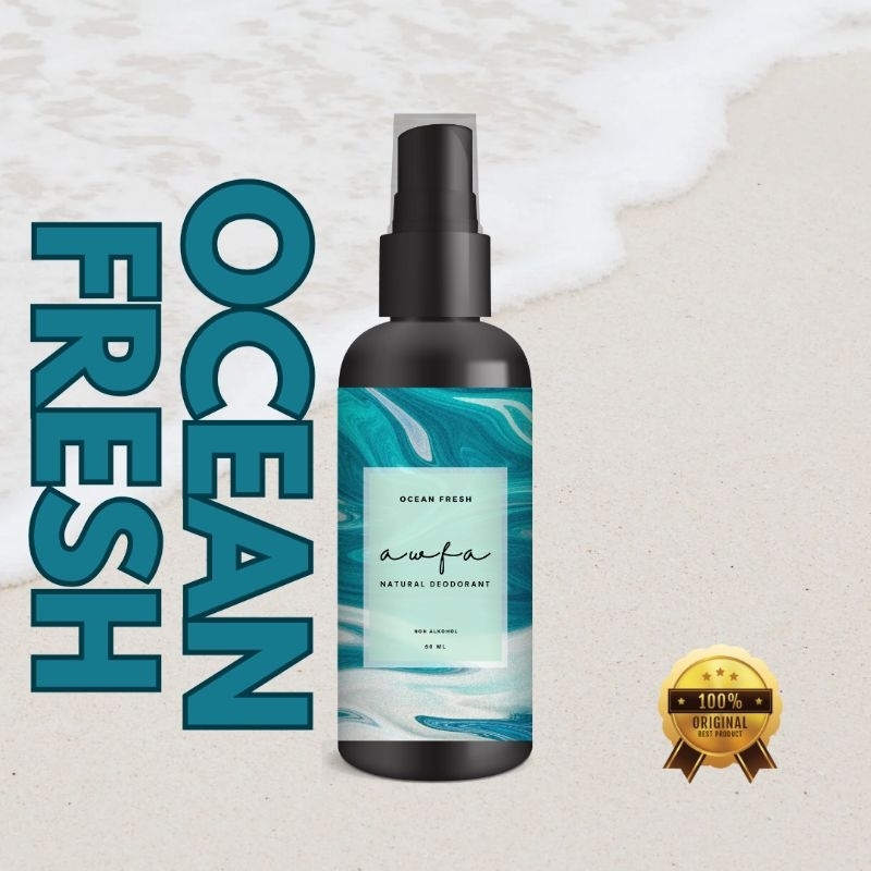 Jual AWFA Natural Deodorant Spray - Ocean Fresh - Hilangkan Bau Ketiak ...