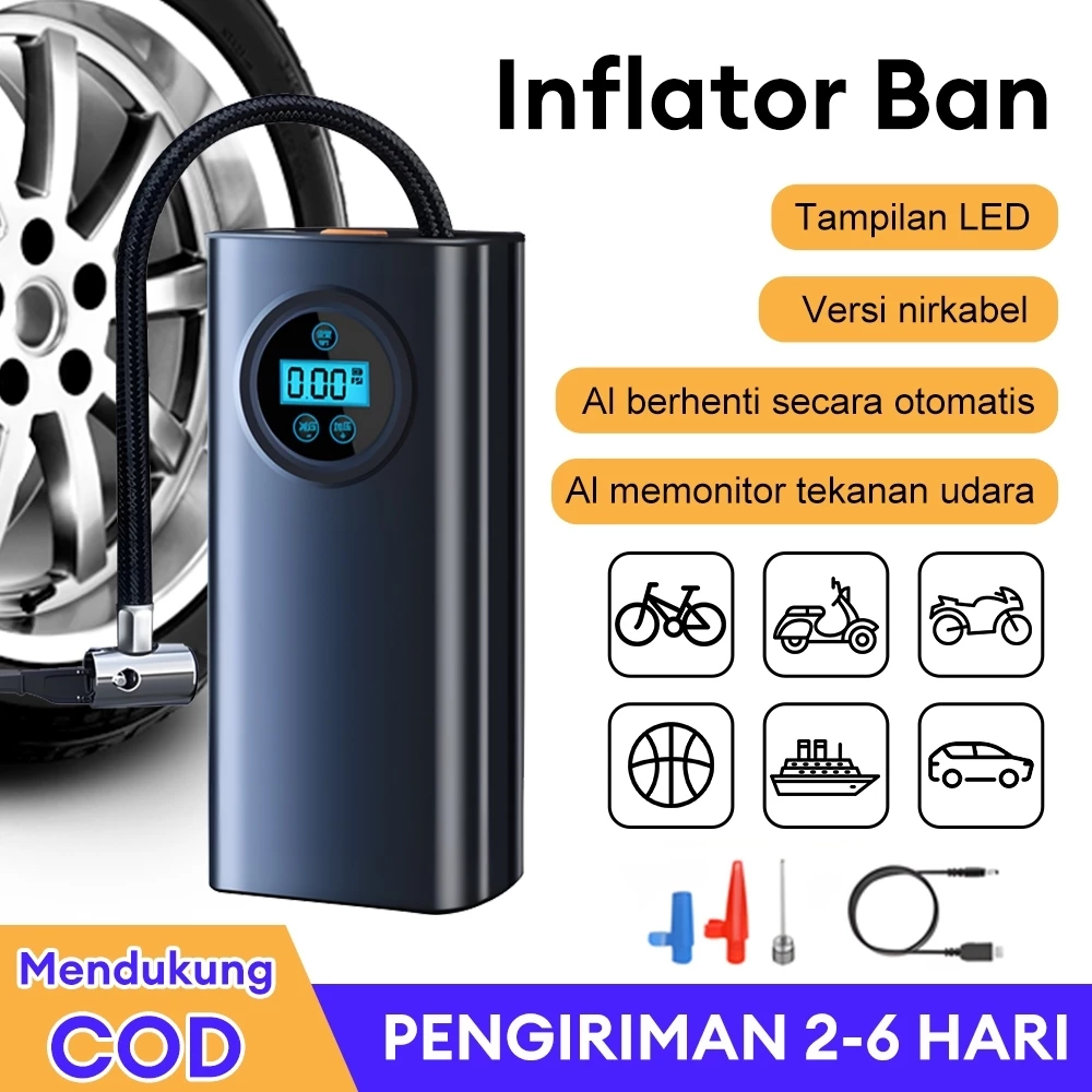 Pompa Ban Motor Dan Mobil Electric Portable