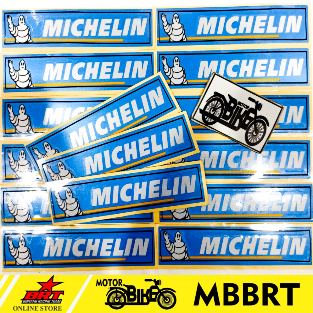 Jual STICKER STIKER RACING LOGO MICHELIN PRINT | Shopee Indonesia
