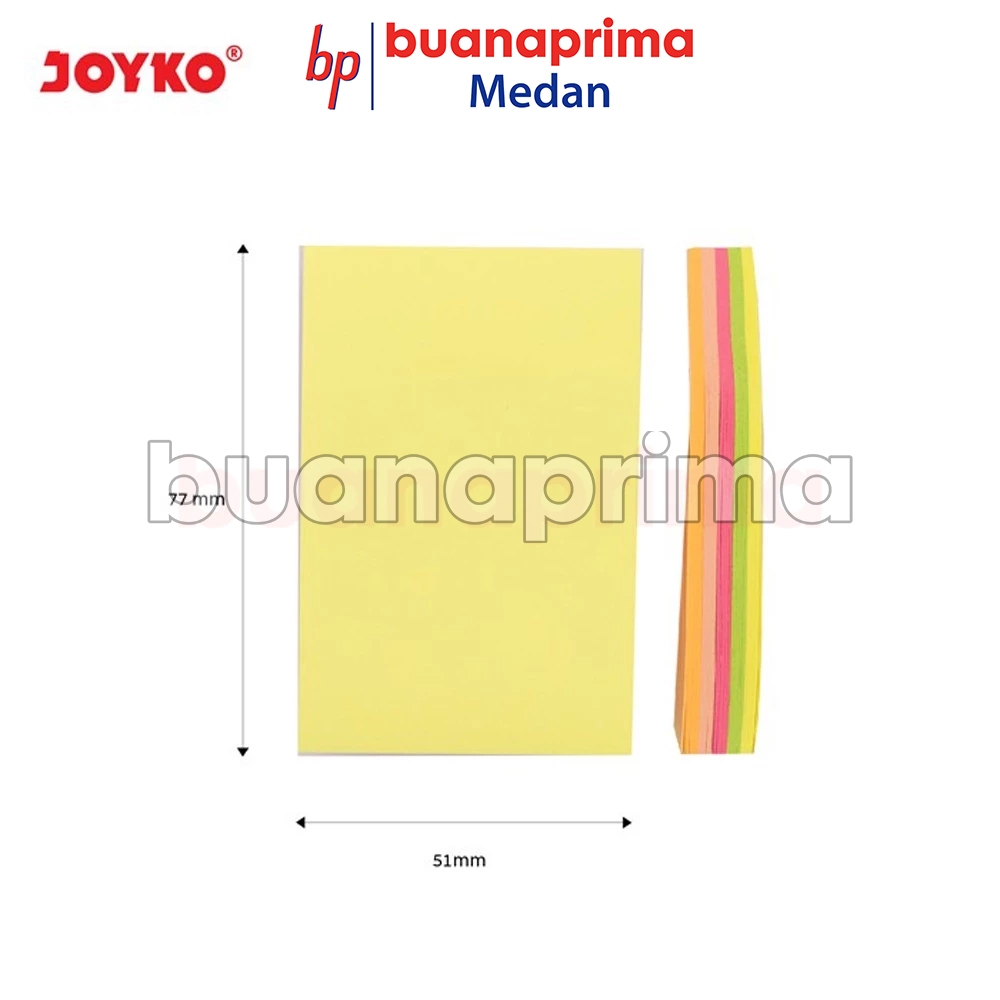 Jual Sticky Notes JOYKO MMS-12 3x2 inch Stick Note Kertas Memo Tempel ...
