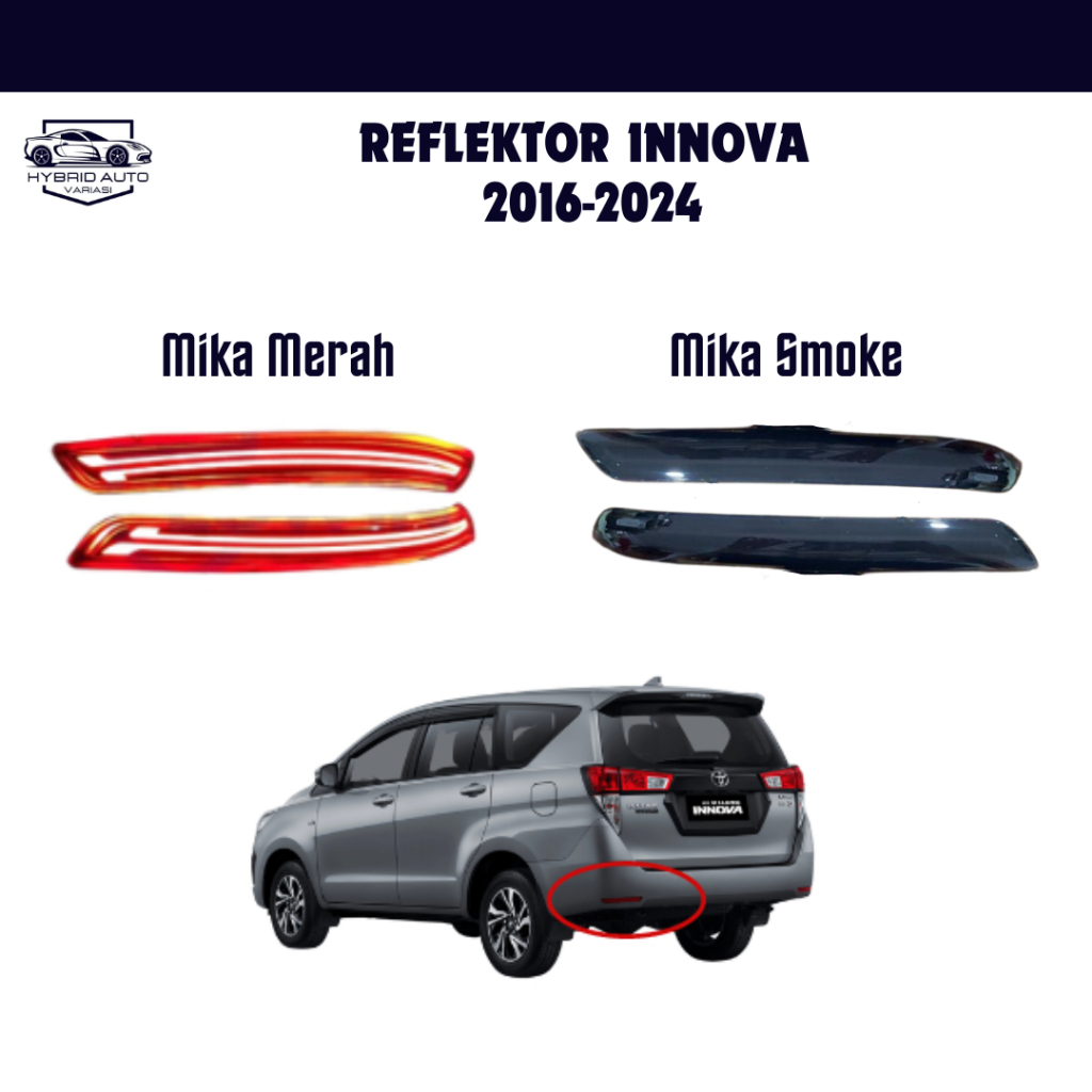 Jual Lampu LED Bumper Innova Reborn 2016-2025 Brake Lamp Reflektor ...